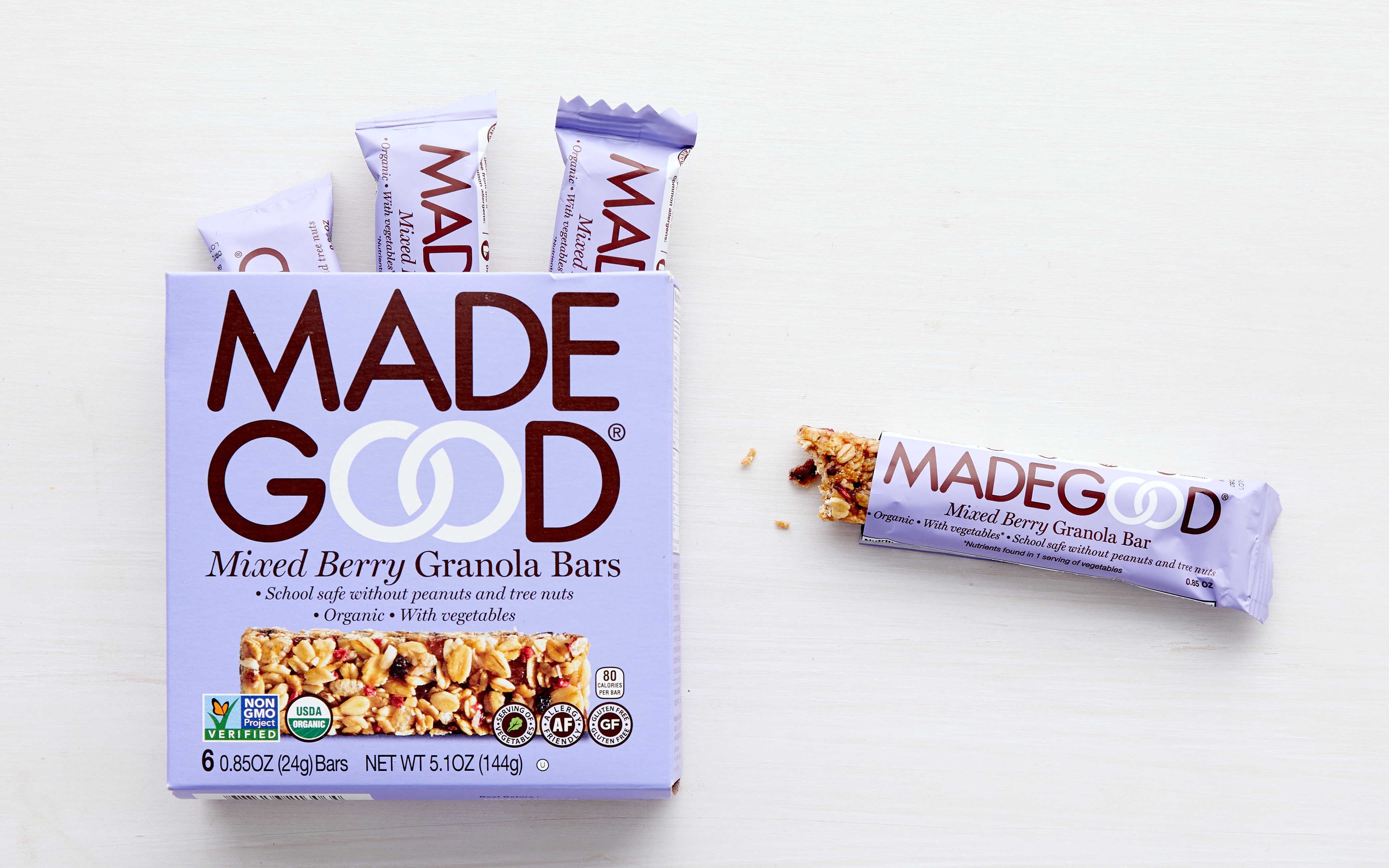 Organic Mixed Berry Granola Bars MadeGood Foods SF Bay Good Eggs